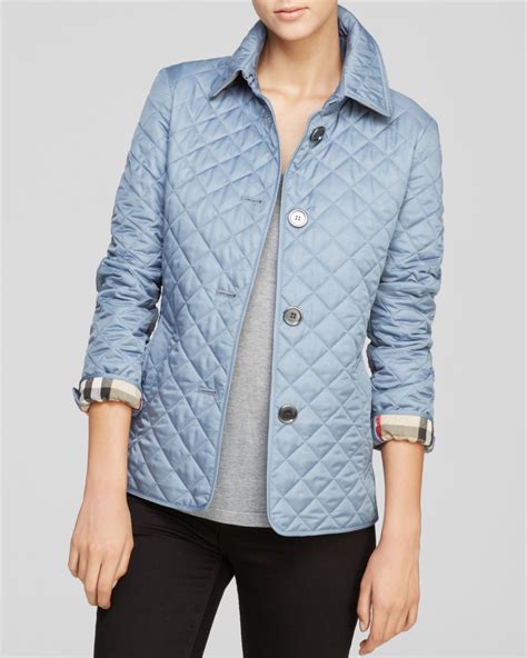 burberry light blue quilted jacket|quilted Burberry jacket outlet store.